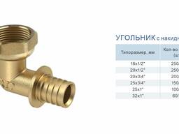 УГОЛЬНИК с накидной гайкой RTP. СИСТЕМА DЕLТА