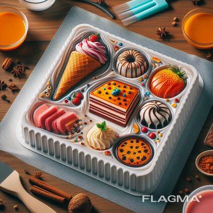 Упаковка для печенья, пирожного, конфет.