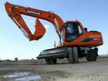 Услуги, аренда колесного экскаватора doosan solar 180w - фото 1