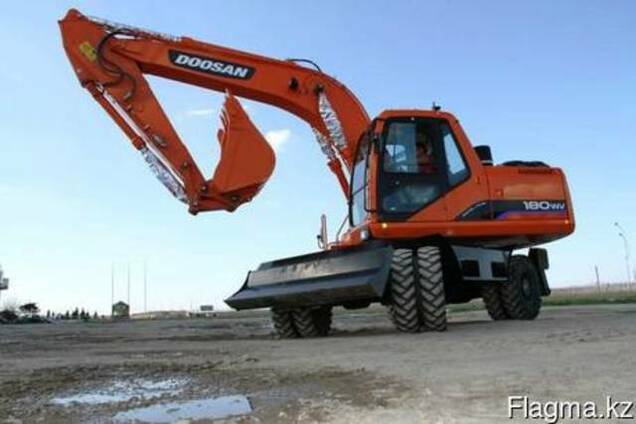 Услуги, аренда колесного экскаватора doosan solar 180w
