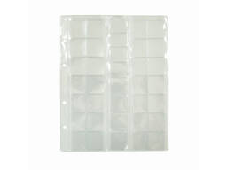 V prodazhe Лист для монет 200х250 мм. , скользящий на 35 ячеек, 30х32 мм. (5 шт. )