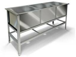 Ванна моечная 3 ёмкости 1700/600/850