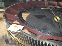 МШР 2100 х 3000 — венец в сборе, вал-шестерня, колесо зубчат