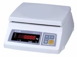 Весы Порционные Электрические CAS SWII-05	Дискретность 1 гр. Наибольший предел взвешивания