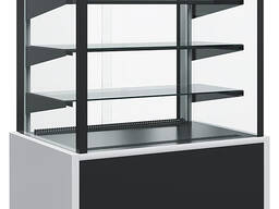 Витрина кондитерская Carboma KC70 VM 0,9-1 Light Техно (9006-9005, черная)