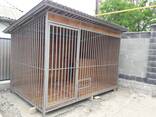 Вольер металлический разборный с утепленной будкой. - фото 8