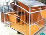 Вольер металлический разборный с утепленной будкой. - фото 7
