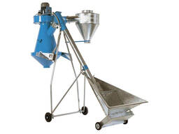 Воздушный сепаратор первичной очистки зерна со шнеком