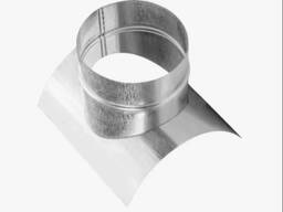 Врезка круглая D= 100-1250 мм, Вид: прямая, Материал: оцинкованная сталь в Алматы