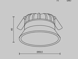 Встраиваемый светильник Okno 3000-4000-6000K 8Вт IP 44