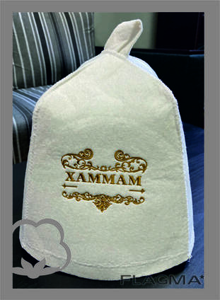 Вышивка на банных шапках, от 10 единиц