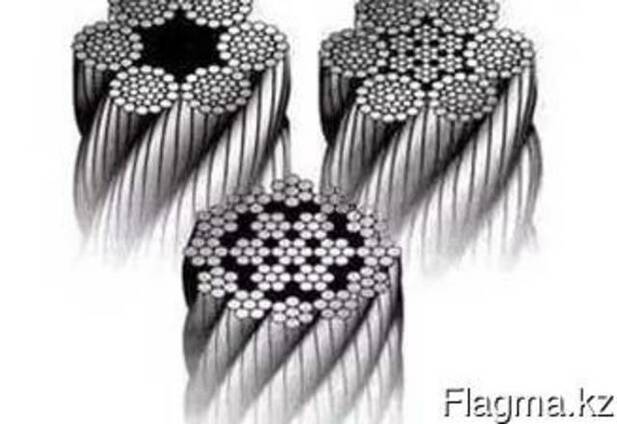 Wire rope and steel wire rope, galvanized, stainless accordi