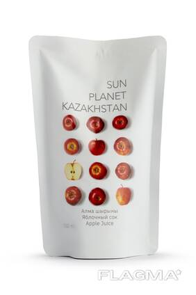Яблочный сок прямого отжима "Sun Planet Kazakhstan" 200мл