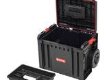Ящик для инструмента System PRO Cart 2.0, колеса, телескоп. ручка, пласт. защелки, Qbrick - фото 1