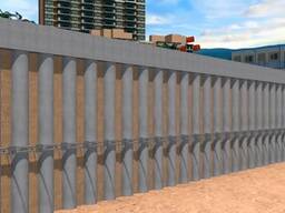 Забивка шпунта, свай. Шпунтовые сваи, ограждения. Оборудование