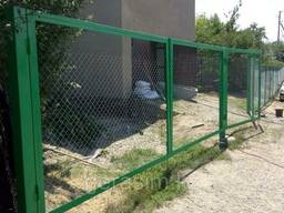 Заборы из сетки рабица