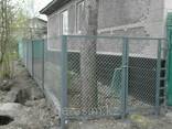 Заборы из сетки рабица - фото 1