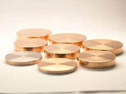 Заготовка; шайба; штабик; пруток из сплава вольфрам-никель-меди, Марка: ВНМ 3-2; ВНМ 5-3;