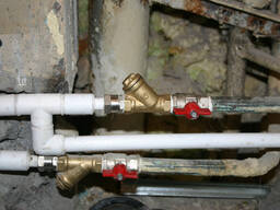 Замена шаровых кранов/фильтров грубой очистки воды