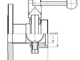 Заслонка прямая нержавеющая ПН-Р (43070) — DIN, AISI 304
