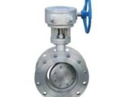 Затвор стальной фланцевый с редукторным приводом D343H-16 (Ру16)