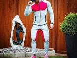 Зауженные штаны Gym Aesthetics светлые с красным - фото 3