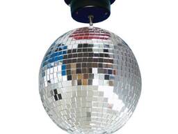 Зеркальный шар, вращается с приводом, супер вариант